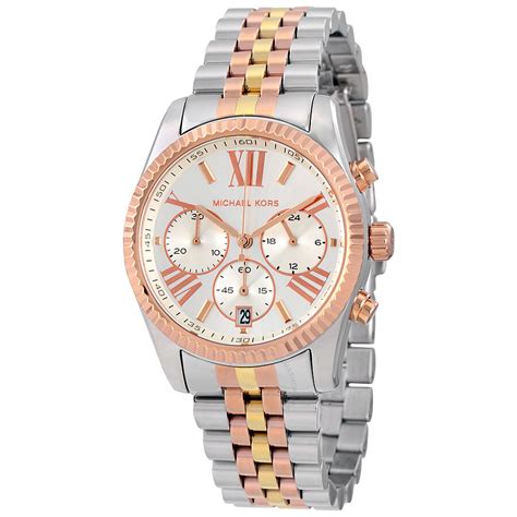 michael kors lexington chronograph tri-tone ladies watch mk5735|Michael Kors lexington mk5735.